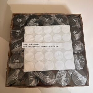CHANEL Black Skincare Jars with Logo